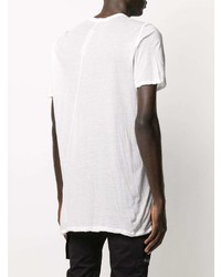 weißes T-Shirt mit einem Rundhalsausschnitt von Rick Owens