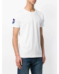 weißes T-Shirt mit einem Rundhalsausschnitt von Alpha Industries