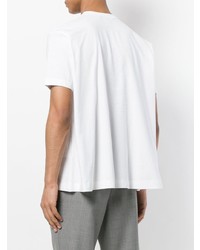 weißes T-Shirt mit einem Rundhalsausschnitt von Comme Des Garçons Shirt Boys