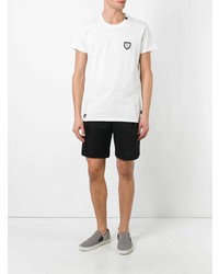 weißes T-Shirt mit einem Rundhalsausschnitt von Plein Sport