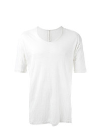 weißes T-Shirt mit einem Rundhalsausschnitt von Forme D'expression
