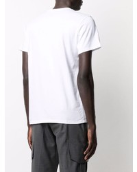 weißes T-Shirt mit einem Rundhalsausschnitt von MAISON KITSUNÉ