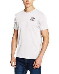 weißes T-Shirt mit einem Rundhalsausschnitt von Franklin & Marshall