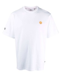 weißes T-Shirt mit einem Rundhalsausschnitt von Gcds