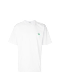 weißes T-Shirt mit einem Rundhalsausschnitt von Gcds