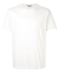 weißes T-Shirt mit einem Rundhalsausschnitt von Gieves & Hawkes