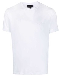 weißes T-Shirt mit einem Rundhalsausschnitt von Giorgio Armani