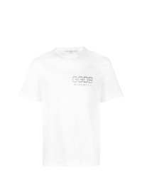 weißes T-Shirt mit einem Rundhalsausschnitt von Golden Goose Deluxe Brand
