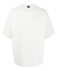 weißes T-Shirt mit einem Rundhalsausschnitt von GOLDWIN