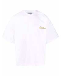 weißes T-Shirt mit einem Rundhalsausschnitt von goodboy