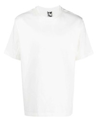 weißes T-Shirt mit einem Rundhalsausschnitt von GR10K