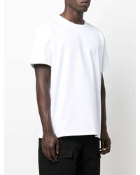 weißes T-Shirt mit einem Rundhalsausschnitt von Alexander McQueen