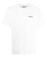 weißes T-Shirt mit einem Rundhalsausschnitt von Gramicci