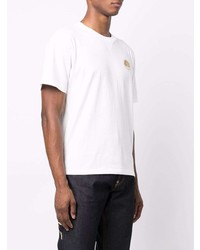 weißes T-Shirt mit einem Rundhalsausschnitt von Evisu