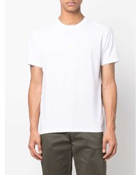 weißes T-Shirt mit einem Rundhalsausschnitt von Stone Island