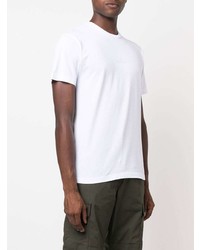 weißes T-Shirt mit einem Rundhalsausschnitt von Stone Island