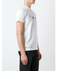 weißes T-Shirt mit einem Rundhalsausschnitt von Aspesi