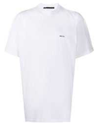 weißes T-Shirt mit einem Rundhalsausschnitt von Haider Ackermann