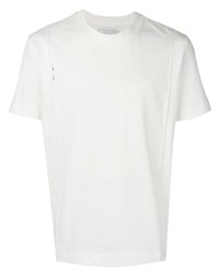weißes T-Shirt mit einem Rundhalsausschnitt von Heliot Emil