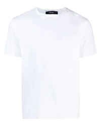 weißes T-Shirt mit einem Rundhalsausschnitt von Herno