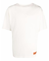 weißes T-Shirt mit einem Rundhalsausschnitt von Heron Preston