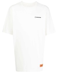 weißes T-Shirt mit einem Rundhalsausschnitt von Heron Preston