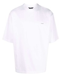 weißes T-Shirt mit einem Rundhalsausschnitt von Hevo