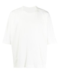 weißes T-Shirt mit einem Rundhalsausschnitt von Homme Plissé Issey Miyake