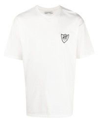 weißes T-Shirt mit einem Rundhalsausschnitt von Htc Los Angeles