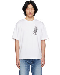 weißes T-Shirt mit einem Rundhalsausschnitt von Icecream