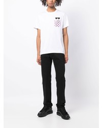 weißes T-Shirt mit einem Rundhalsausschnitt von Karl Lagerfeld