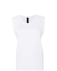 weißes T-Shirt mit einem Rundhalsausschnitt von Ilaria Nistri