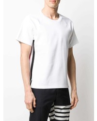 weißes T-Shirt mit einem Rundhalsausschnitt von Thom Browne