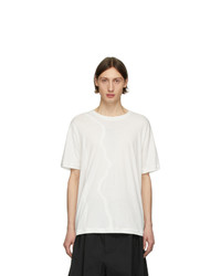 weißes T-Shirt mit einem Rundhalsausschnitt von Isabel Benenato