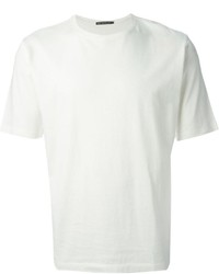 weißes T-Shirt mit einem Rundhalsausschnitt von Issey Miyake