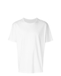 weißes T-Shirt mit einem Rundhalsausschnitt von Issey Miyake Men
