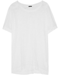 weißes T-Shirt mit einem Rundhalsausschnitt von J.Crew