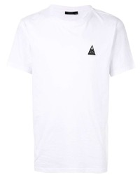 weißes T-Shirt mit einem Rundhalsausschnitt von J. Lindeberg