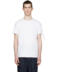 weißes T-Shirt mit einem Rundhalsausschnitt von J.W.Anderson