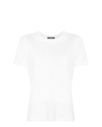 weißes T-Shirt mit einem Rundhalsausschnitt von Jac+ Jack