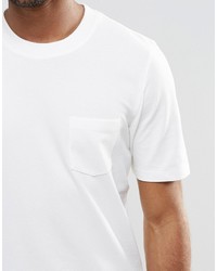 weißes T-Shirt mit einem Rundhalsausschnitt von Jack and Jones