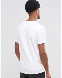 weißes T-Shirt mit einem Rundhalsausschnitt von Jack and Jones