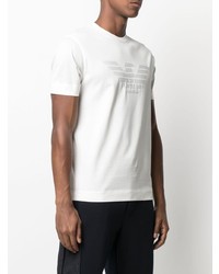 weißes T-Shirt mit einem Rundhalsausschnitt von Emporio Armani