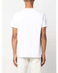 weißes T-Shirt mit einem Rundhalsausschnitt von Fortela