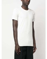 weißes T-Shirt mit einem Rundhalsausschnitt von Rick Owens