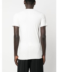 weißes T-Shirt mit einem Rundhalsausschnitt von Rick Owens