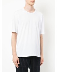 weißes T-Shirt mit einem Rundhalsausschnitt von CK Calvin Klein