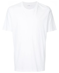 weißes T-Shirt mit einem Rundhalsausschnitt von Jil Sander