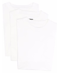 weißes T-Shirt mit einem Rundhalsausschnitt von Jil Sander