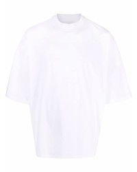 weißes T-Shirt mit einem Rundhalsausschnitt von Jil Sander